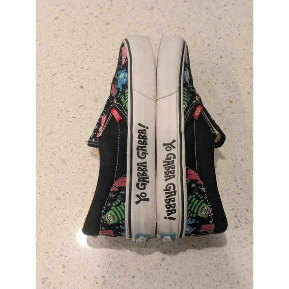 RARE Yo Gabba Gabba Vans Kids Shoes Unisex Size 3.5  Excellent Condition Slip On - Picture 7 of 11